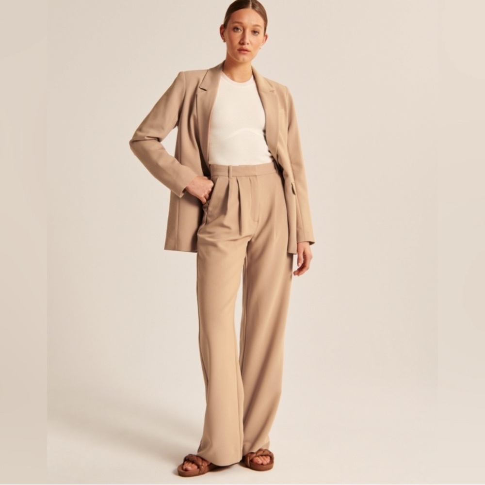 Abercrombie and Fitch Sloane Curve Love Wide Leg Trouser Pant